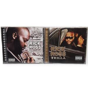Rick Ross Port Of Miami & Trilla Tested CD's (Def Jam, 2006,2008) Pre-owned